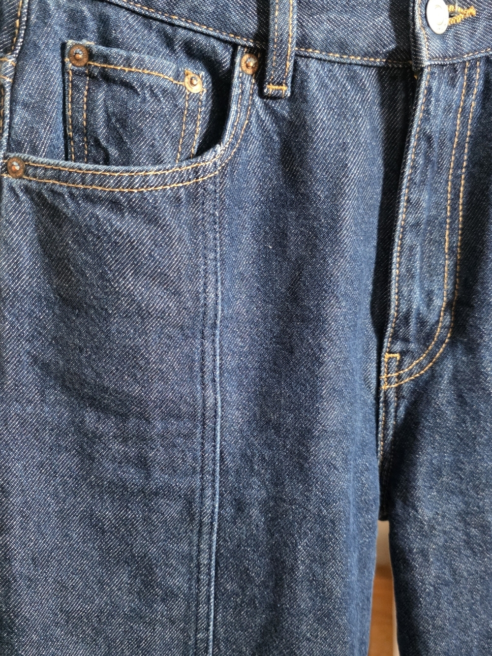 Los Angeles Atelier Wide Leg High-Waist Women's Jeans Fringe Hem Sz 26 New - Picture 3 of 8